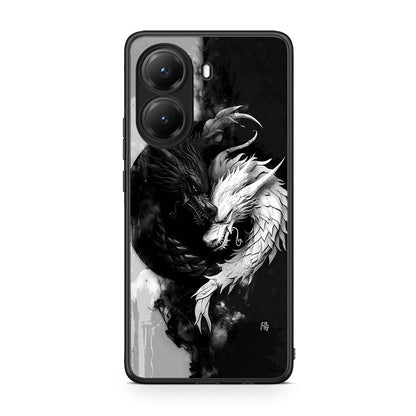 Xiaomi Poco X7 Pro Yin Yang Θήκη από τη Smartfits με σχέδιο στο πίσω μέρος και μαύρο περίβλημα | Smartphone case with colorful back and black bezels by Smartfits