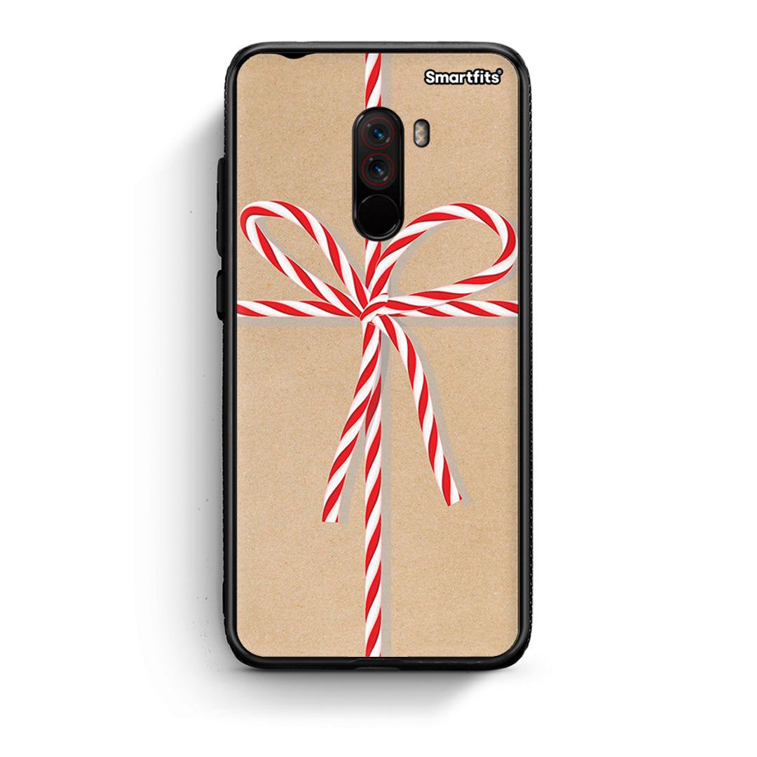 Xiaomi Pocophone F1 Christmas Gift θήκη από τη Smartfits με σχέδιο στο πίσω μέρος και μαύρο περίβλημα | Smartphone case with colorful back and black bezels by Smartfits