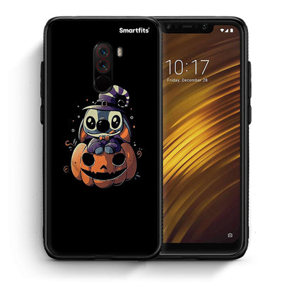Θήκη Xiaomi Pocophone F1 Halloween Stitch από τη Smartfits με σχέδιο στο πίσω μέρος και μαύρο περίβλημα | Xiaomi Pocophone F1 Halloween Stitch case with colorful back and black bezels