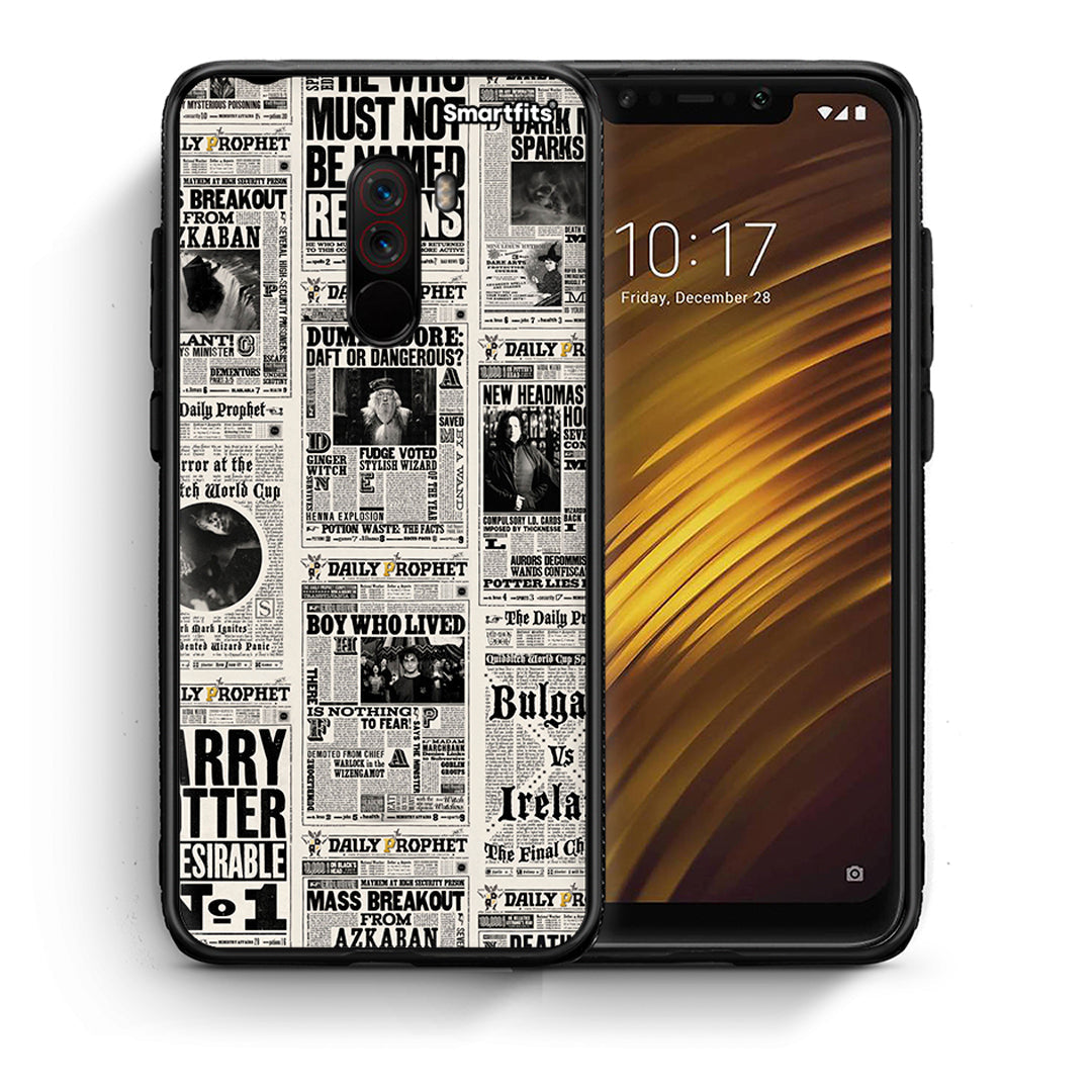 Θήκη Xiaomi Pocophone F1 Harry Paper από τη Smartfits με σχέδιο στο πίσω μέρος και μαύρο περίβλημα | Xiaomi Pocophone F1 Harry Paper case with colorful back and black bezels