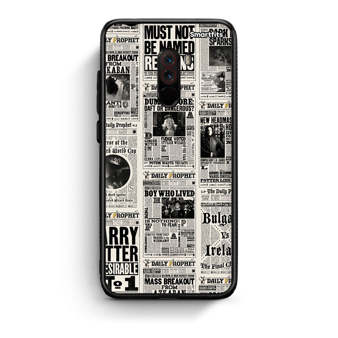 Xiaomi Pocophone F1 Harry Paper θήκη από τη Smartfits με σχέδιο στο πίσω μέρος και μαύρο περίβλημα | Smartphone case with colorful back and black bezels by Smartfits