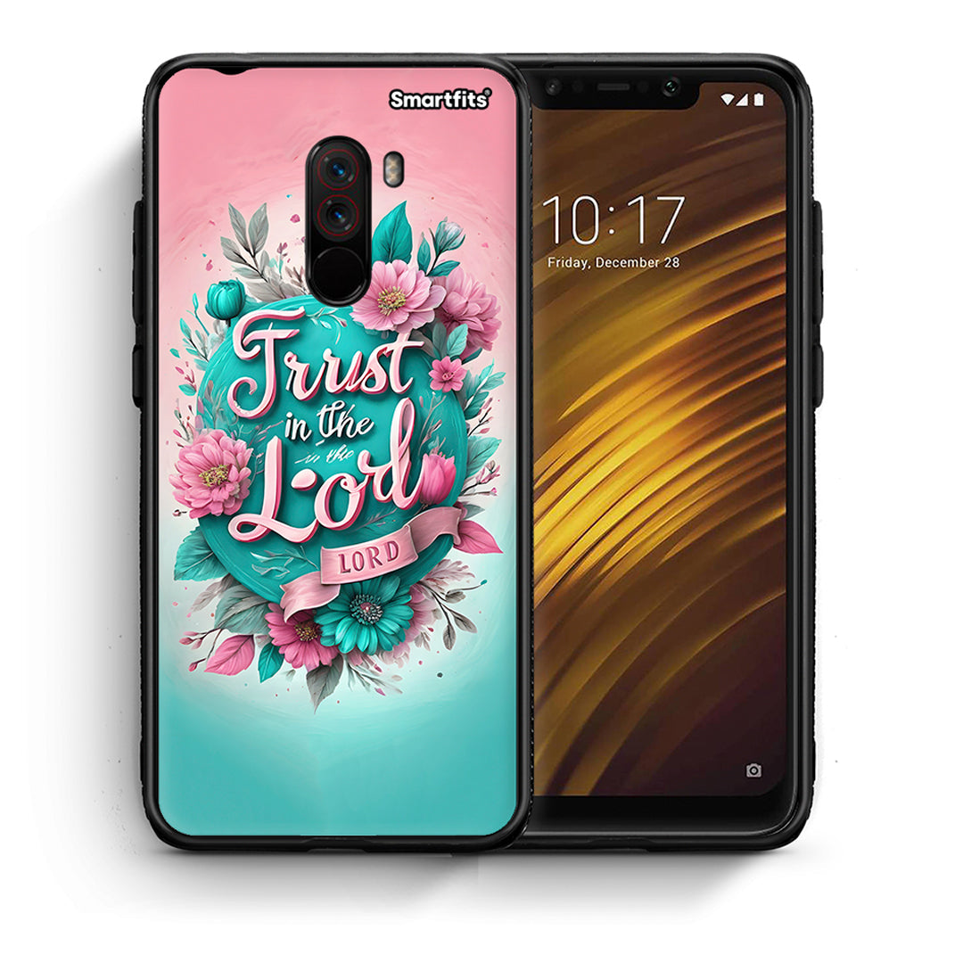 Θήκη Xiaomi Pocophone F1 Lord Trust από τη Smartfits με σχέδιο στο πίσω μέρος και μαύρο περίβλημα | Xiaomi Pocophone F1 Lord Trust case with colorful back and black bezels