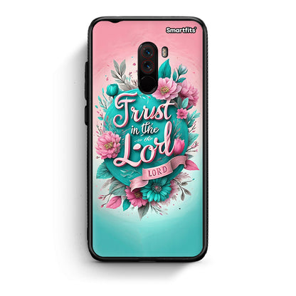 Xiaomi Pocophone F1 Lord Trust θήκη από τη Smartfits με σχέδιο στο πίσω μέρος και μαύρο περίβλημα | Smartphone case with colorful back and black bezels by Smartfits