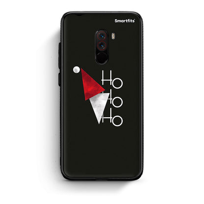 Xiaomi Pocophone F1 Minimal Christmas θήκη από τη Smartfits με σχέδιο στο πίσω μέρος και μαύρο περίβλημα | Smartphone case with colorful back and black bezels by Smartfits