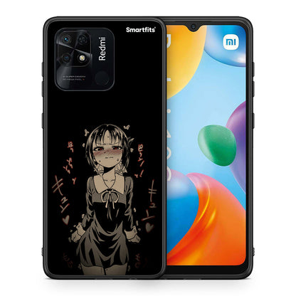 Θήκη Xiaomi Redmi 10C Anime Girl από τη Smartfits με σχέδιο στο πίσω μέρος και μαύρο περίβλημα | Xiaomi Redmi 10C Anime Girl case with colorful back and black bezels