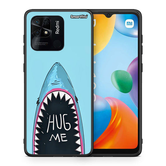 Θήκη Xiaomi Redmi 10C Hug Me από τη Smartfits με σχέδιο στο πίσω μέρος και μαύρο περίβλημα | Xiaomi Redmi 10C Hug Me case with colorful back and black bezels
