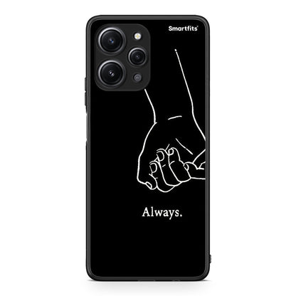 Xiaomi Redmi 12 4G Always & Forever 1 Θήκη Αγίου Βαλεντίνου από τη Smartfits με σχέδιο στο πίσω μέρος και μαύρο περίβλημα | Smartphone case with colorful back and black bezels by Smartfits