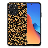 Thumbnail for Θήκη Xiaomi Redmi 12 4G Leopard Animal από τη Smartfits με σχέδιο στο πίσω μέρος και μαύρο περίβλημα | Xiaomi Redmi 12 4G Leopard Animal case with colorful back and black bezels