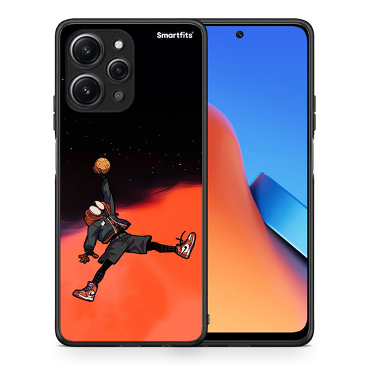 Θήκη Xiaomi Redmi 12 4G Basketball Hero από τη Smartfits με σχέδιο στο πίσω μέρος και μαύρο περίβλημα | Xiaomi Redmi 12 4G Basketball Hero case with colorful back and black bezels