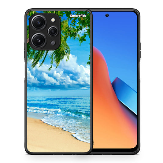 Θήκη Xiaomi Redmi 12 4G Beautiful Beach από τη Smartfits με σχέδιο στο πίσω μέρος και μαύρο περίβλημα | Xiaomi Redmi 12 4G Beautiful Beach case with colorful back and black bezels