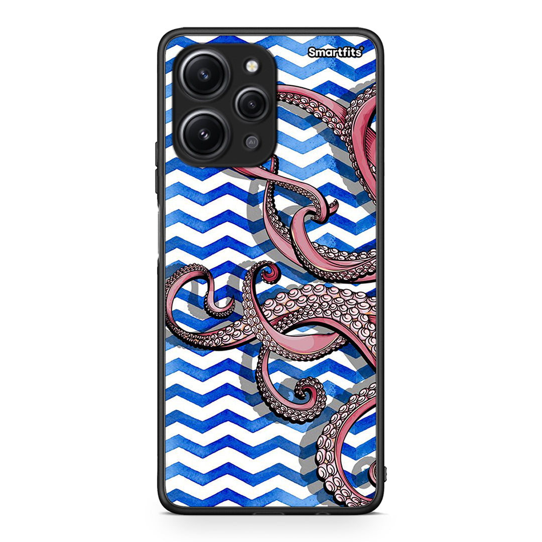 Xiaomi Redmi 12 4G Chevron Devilfish θήκη από τη Smartfits με σχέδιο στο πίσω μέρος και μαύρο περίβλημα | Smartphone case with colorful back and black bezels by Smartfits