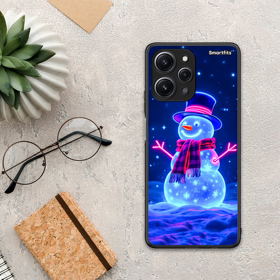 Christmas Neon Snowman - Xiaomi Redmi 12 4G θήκη