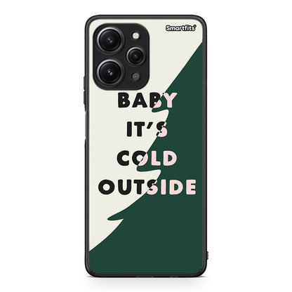 Xiaomi Redmi 12 4G Cold Outside θήκη από τη Smartfits με σχέδιο στο πίσω μέρος και μαύρο περίβλημα | Smartphone case with colorful back and black bezels by Smartfits