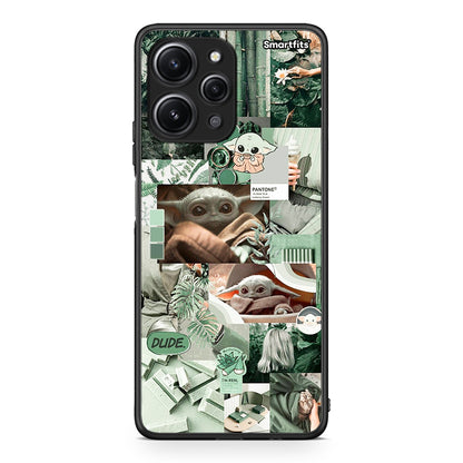 Xiaomi Redmi 12 4G Collage Dude Θήκη Αγίου Βαλεντίνου από τη Smartfits με σχέδιο στο πίσω μέρος και μαύρο περίβλημα | Smartphone case with colorful back and black bezels by Smartfits