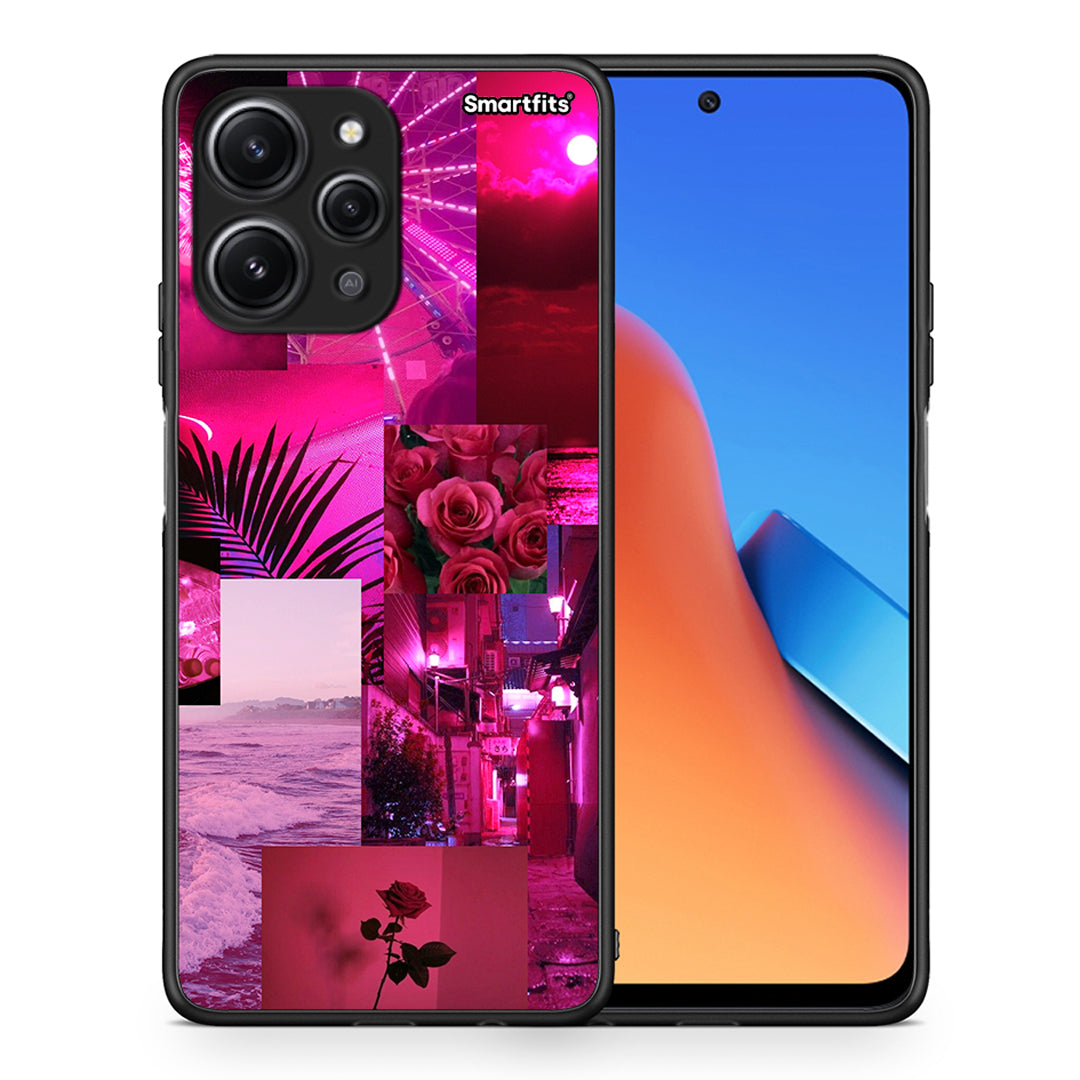 Collage Red Roses - Xiaomi Redmi 12 4G θήκη
