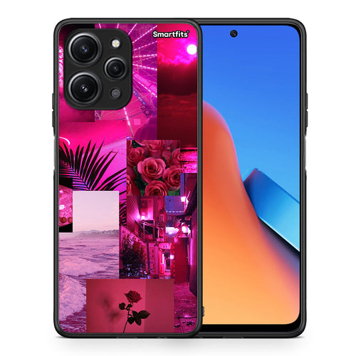 Collage Red Roses - Xiaomi Redmi 12 4G θήκη