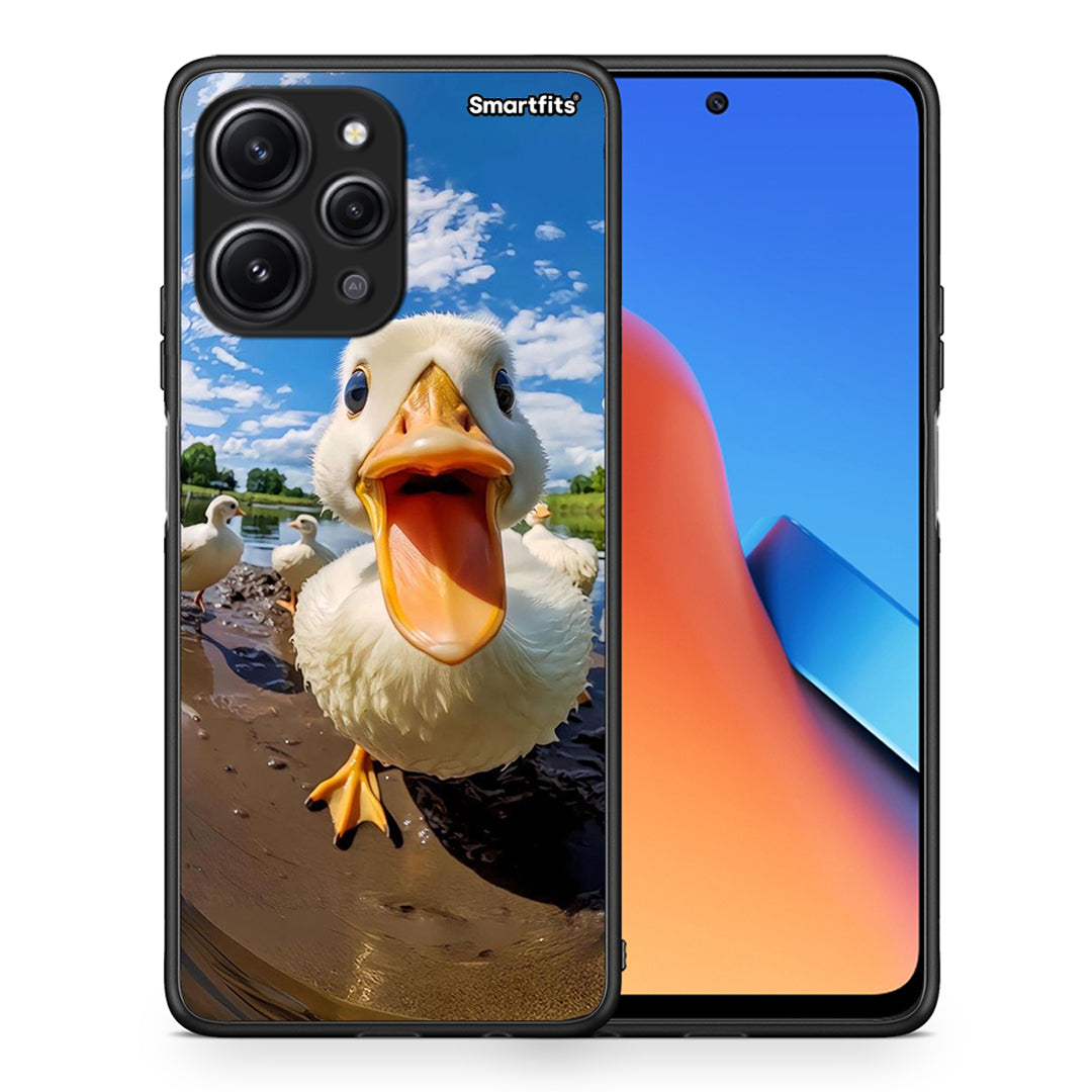 Θήκη Xiaomi Redmi 12 4G Duck Face από τη Smartfits με σχέδιο στο πίσω μέρος και μαύρο περίβλημα | Xiaomi Redmi 12 4G Duck Face case with colorful back and black bezels