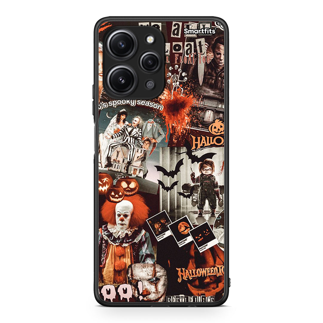 Xiaomi Redmi 12 4G Halloween Spooky Season Θήκη από τη Smartfits με σχέδιο στο πίσω μέρος και μαύρο περίβλημα | Smartphone case with colorful back and black bezels by Smartfits