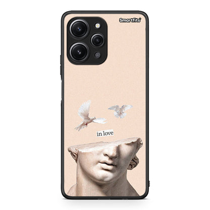 Xiaomi Redmi 12 4G In Love θήκη από τη Smartfits με σχέδιο στο πίσω μέρος και μαύρο περίβλημα | Smartphone case with colorful back and black bezels by Smartfits