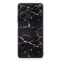 Thumbnail for 4 - Xiaomi Redmi 12 4G Black Rosegold Marble case, cover, bumper