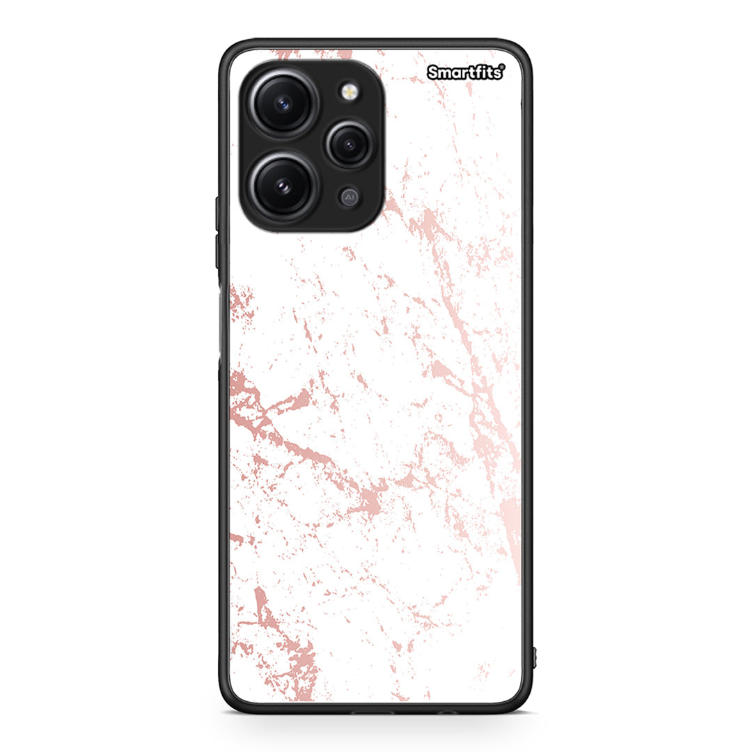 116 - Xiaomi Redmi 12 4G Pink Splash Marble case, cover, bumper
