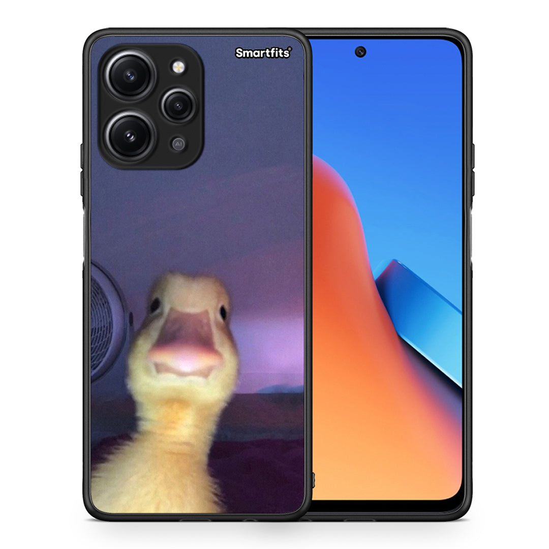 Θήκη Xiaomi Redmi 12 4G Meme Duck από τη Smartfits με σχέδιο στο πίσω μέρος και μαύρο περίβλημα | Xiaomi Redmi 12 4G Meme Duck case with colorful back and black bezels