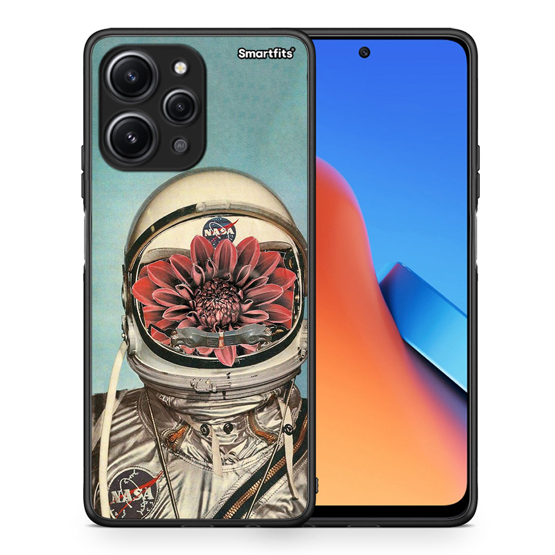 Θήκη Xiaomi Redmi 12 4G Nasa Bloom από τη Smartfits με σχέδιο στο πίσω μέρος και μαύρο περίβλημα | Xiaomi Redmi 12 4G Nasa Bloom case with colorful back and black bezels