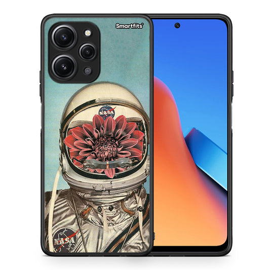 Θήκη Xiaomi Redmi 12 4G Nasa Bloom από τη Smartfits με σχέδιο στο πίσω μέρος και μαύρο περίβλημα | Xiaomi Redmi 12 4G Nasa Bloom case with colorful back and black bezels