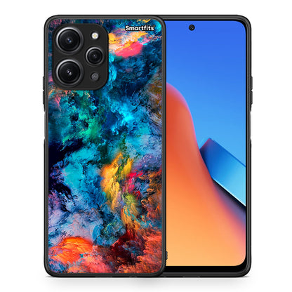 Θήκη Xiaomi Redmi 12 4G Crayola Paint από τη Smartfits με σχέδιο στο πίσω μέρος και μαύρο περίβλημα | Xiaomi Redmi 12 4G Crayola Paint case with colorful back and black bezels