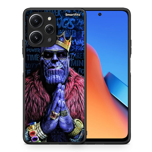 Θήκη Xiaomi Redmi 12 4G Thanos PopArt από τη Smartfits με σχέδιο στο πίσω μέρος και μαύρο περίβλημα | Xiaomi Redmi 12 4G Thanos PopArt case with colorful back and black bezels