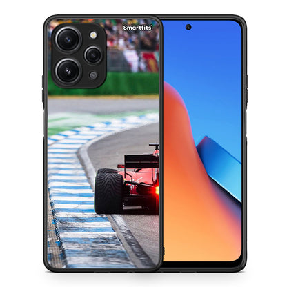 Θήκη Xiaomi Redmi 12 4G Racing Vibes από τη Smartfits με σχέδιο στο πίσω μέρος και μαύρο περίβλημα | Xiaomi Redmi 12 4G Racing Vibes case with colorful back and black bezels