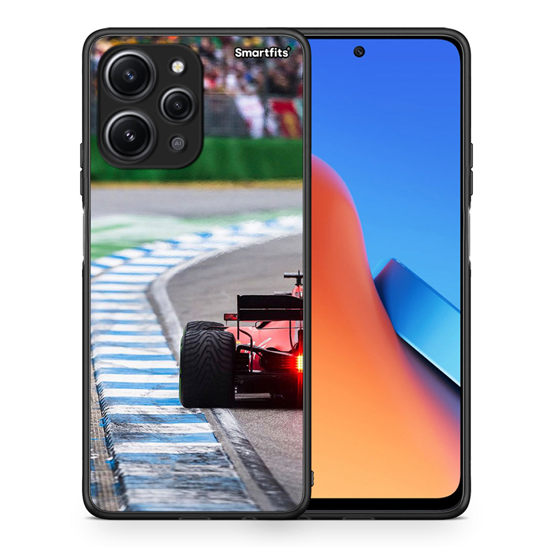 Θήκη Xiaomi Redmi 12 4G Racing Vibes από τη Smartfits με σχέδιο στο πίσω μέρος και μαύρο περίβλημα | Xiaomi Redmi 12 4G Racing Vibes case with colorful back and black bezels