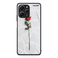 Thumbnail for Xiaomi Redmi 12 4G Red Rose θήκη από τη Smartfits με σχέδιο στο πίσω μέρος και μαύρο περίβλημα | Smartphone case with colorful back and black bezels by Smartfits