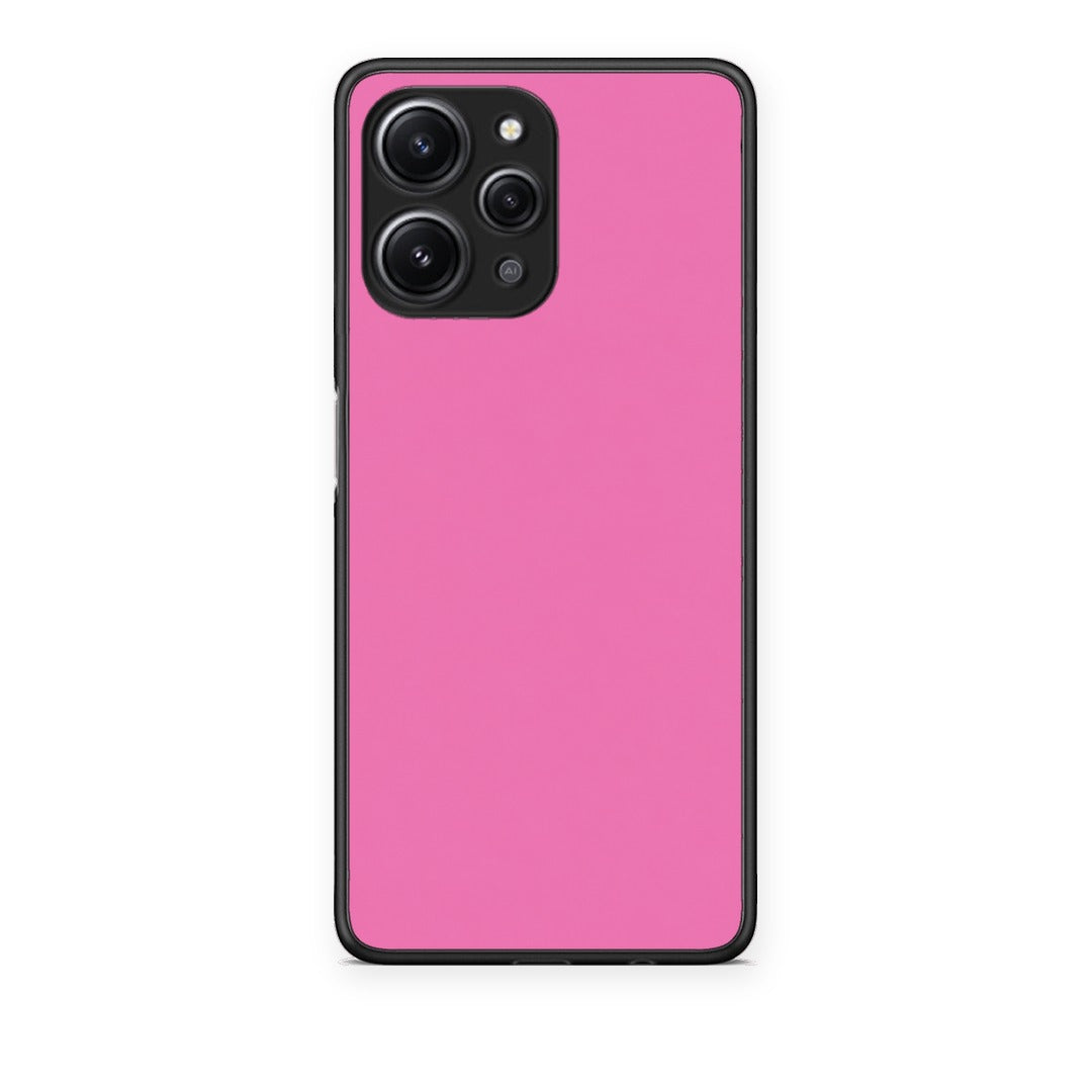 Θήκη Xiaomi Redmi 12 4G Rose Pink από τη Smartfits με σχέδιο στο πίσω μέρος και μαύρο περίβλημα | Xiaomi Redmi 12 4G Rose Pink case with colorful back and black bezels