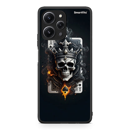 Xiaomi Redmi 12 4G Skull King Ace θήκη από τη Smartfits με σχέδιο στο πίσω μέρος και μαύρο περίβλημα | Smartphone case with colorful back and black bezels by Smartfits