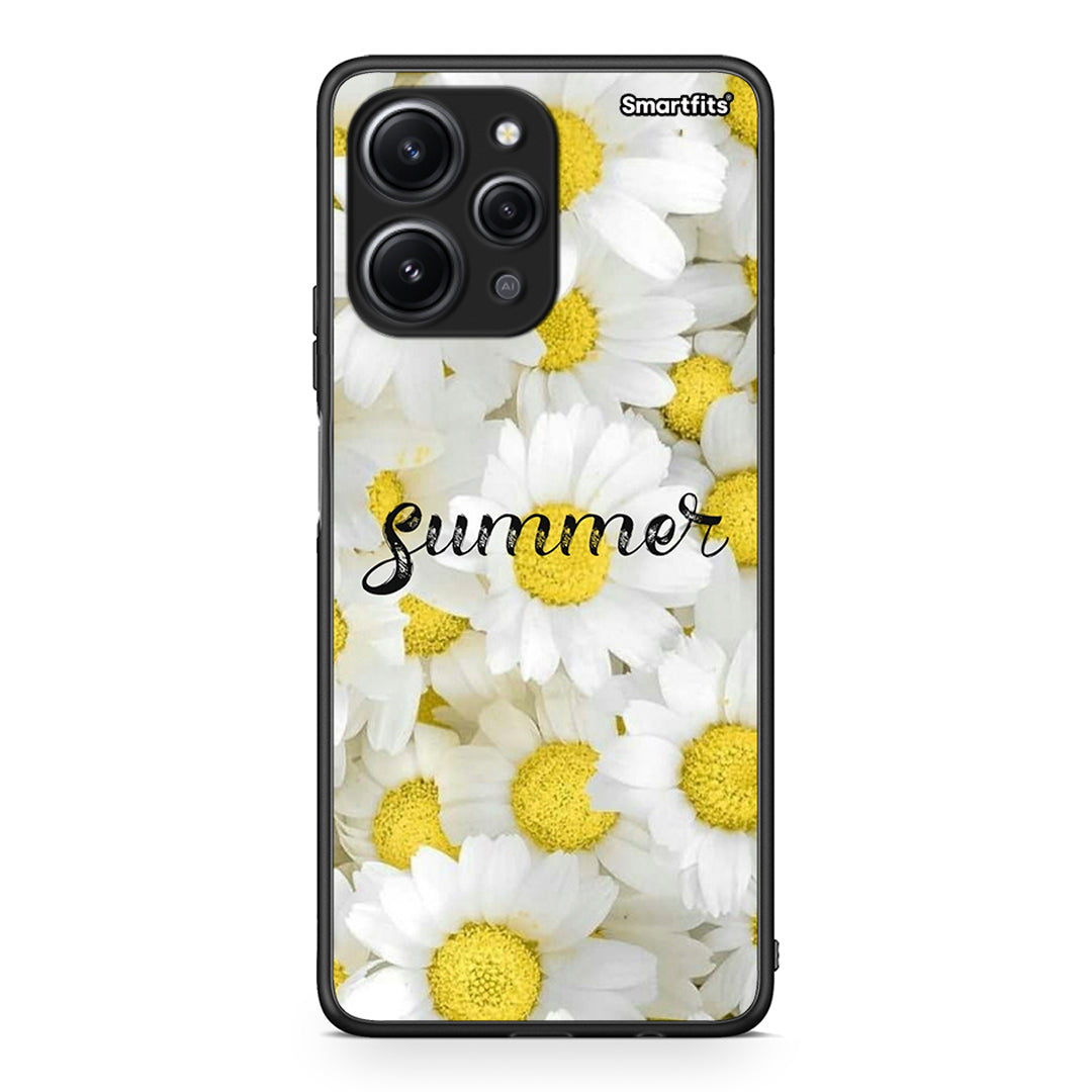 Xiaomi Redmi 12 4G Summer Daisies Θήκη από τη Smartfits με σχέδιο στο πίσω μέρος και μαύρο περίβλημα | Smartphone case with colorful back and black bezels by Smartfits