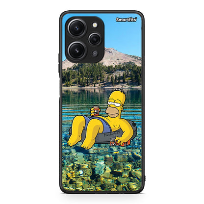 Xiaomi Redmi 12 4G Summer Happiness Θήκη από τη Smartfits με σχέδιο στο πίσω μέρος και μαύρο περίβλημα | Smartphone case with colorful back and black bezels by Smartfits