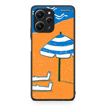 Xiaomi Redmi 12 4G Summering Θήκη από τη Smartfits με σχέδιο στο πίσω μέρος και μαύρο περίβλημα | Smartphone case with colorful back and black bezels by Smartfits
