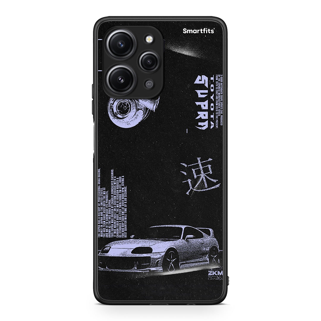 Xiaomi Redmi 12 4G Tokyo Drift Θήκη Αγίου Βαλεντίνου από τη Smartfits με σχέδιο στο πίσω μέρος και μαύρο περίβλημα | Smartphone case with colorful back and black bezels by Smartfits