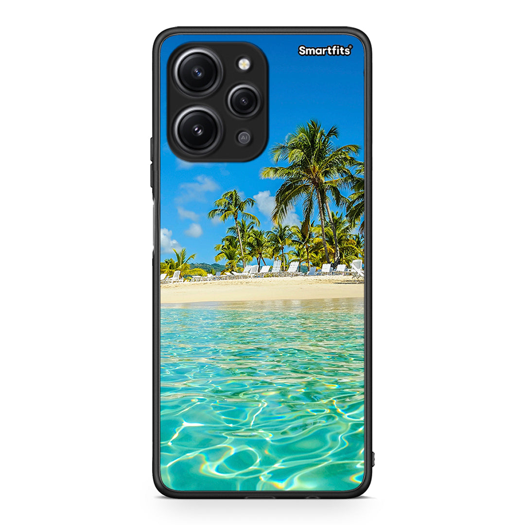 Xiaomi Redmi 12 4G Tropical Vibes Θήκη από τη Smartfits με σχέδιο στο πίσω μέρος και μαύρο περίβλημα | Smartphone case with colorful back and black bezels by Smartfits