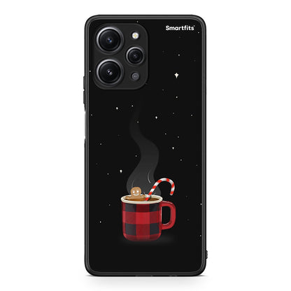 Xiaomi Redmi 12 4G Xmas Bathing θήκη από τη Smartfits με σχέδιο στο πίσω μέρος και μαύρο περίβλημα | Smartphone case with colorful back and black bezels by Smartfits