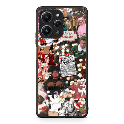 Xiaomi Redmi 12 4G Xmas Movies θήκη από τη Smartfits με σχέδιο στο πίσω μέρος και μαύρο περίβλημα | Smartphone case with colorful back and black bezels by Smartfits