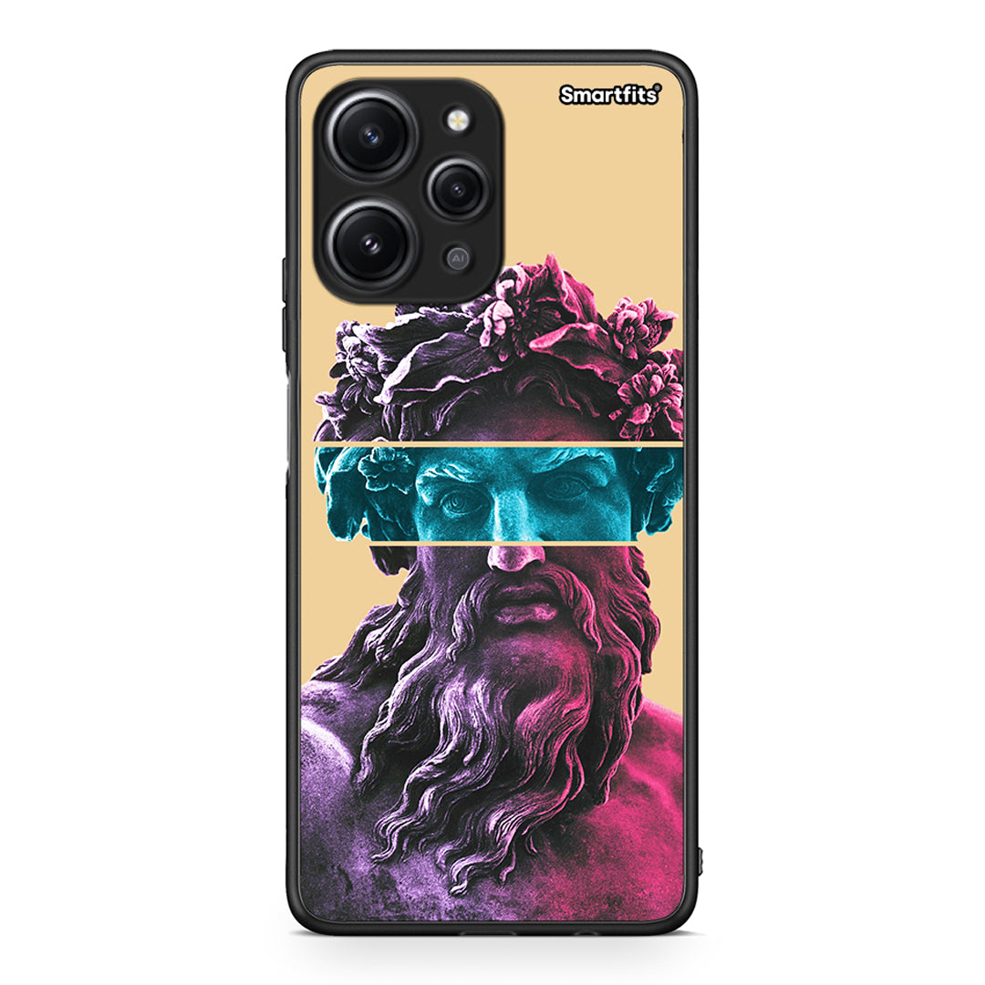 Xiaomi Redmi 12 4G Zeus Art Θήκη Αγίου Βαλεντίνου από τη Smartfits με σχέδιο στο πίσω μέρος και μαύρο περίβλημα | Smartphone case with colorful back and black bezels by Smartfits