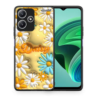 Thumbnail for Θήκη Xiaomi Redmi 12 5G Bubble Daisies από τη Smartfits με σχέδιο στο πίσω μέρος και μαύρο περίβλημα | Xiaomi Redmi 12 5G Bubble Daisies case with colorful back and black bezels