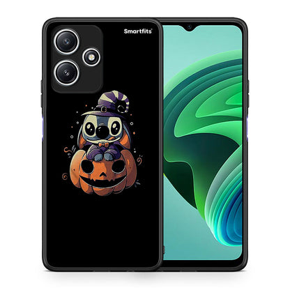 Θήκη Xiaomi Redmi 12 5G Halloween Stitch από τη Smartfits με σχέδιο στο πίσω μέρος και μαύρο περίβλημα | Xiaomi Redmi 12 5G Halloween Stitch case with colorful back and black bezels