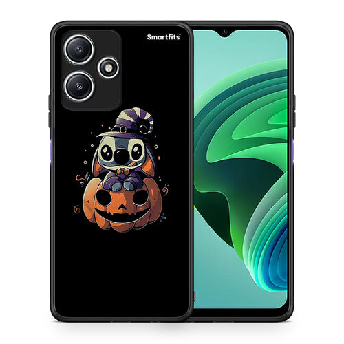 Θήκη Xiaomi Redmi 12 5G Halloween Stitch από τη Smartfits με σχέδιο στο πίσω μέρος και μαύρο περίβλημα | Xiaomi Redmi 12 5G Halloween Stitch case with colorful back and black bezels