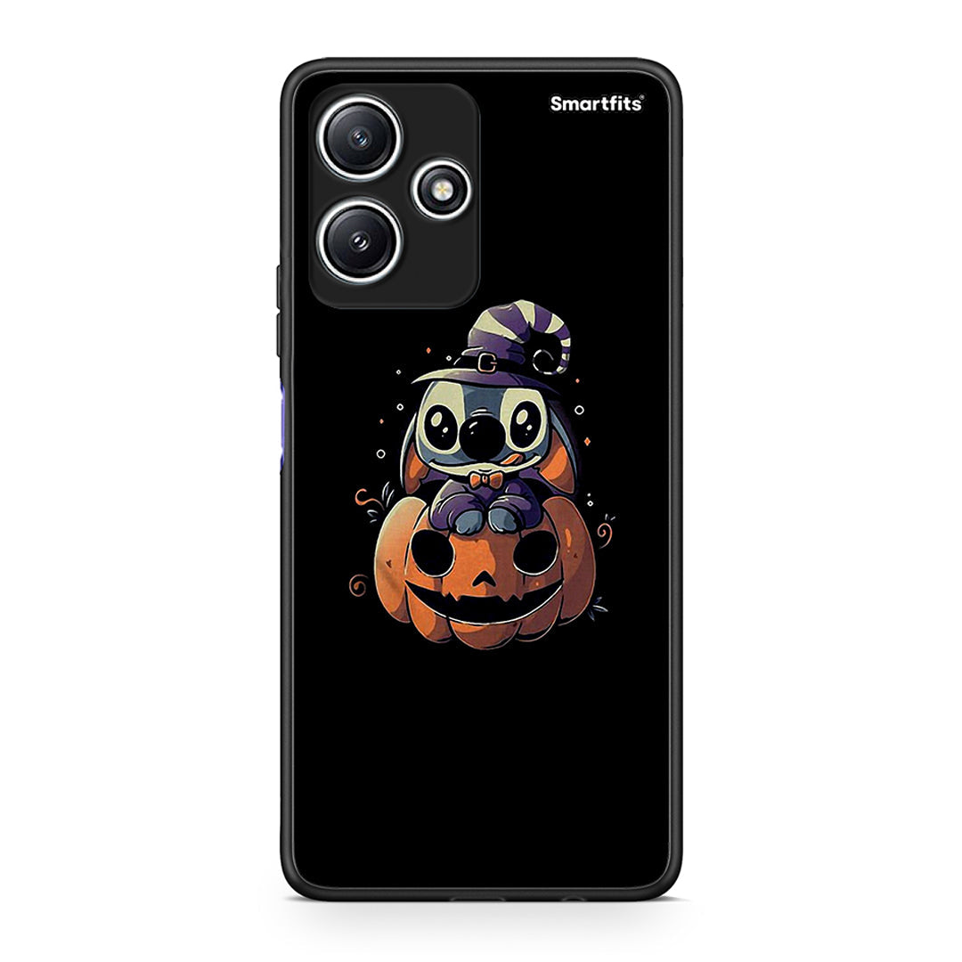 Xiaomi Redmi 12 5G Halloween Stitch θήκη από τη Smartfits με σχέδιο στο πίσω μέρος και μαύρο περίβλημα | Smartphone case with colorful back and black bezels by Smartfits