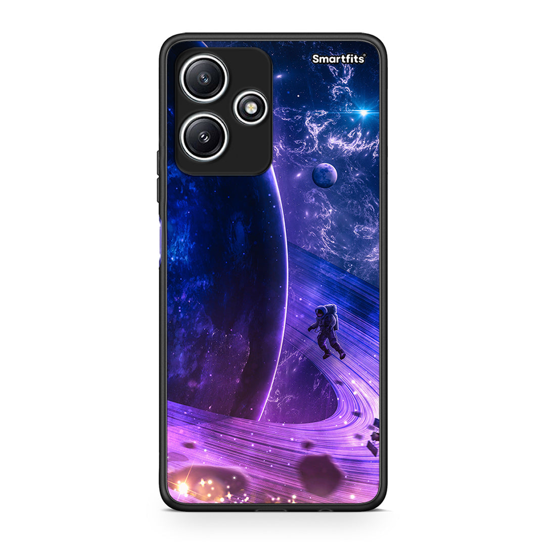 Xiaomi Redmi 12 5G Lost Astronaut θήκη από τη Smartfits με σχέδιο στο πίσω μέρος και μαύρο περίβλημα | Smartphone case with colorful back and black bezels by Smartfits