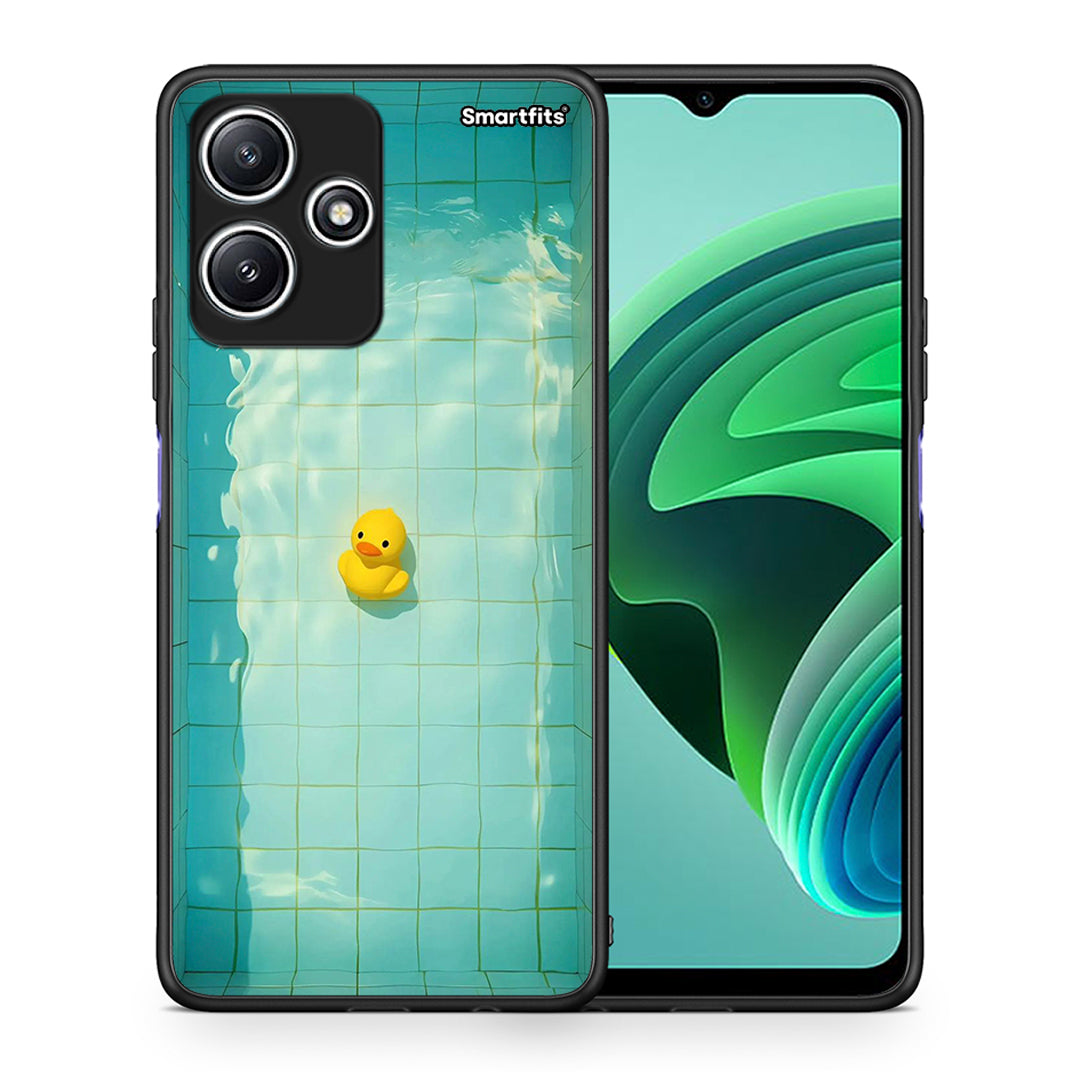 Θήκη Xiaomi Redmi 12 5G Yellow Duck από τη Smartfits με σχέδιο στο πίσω μέρος και μαύρο περίβλημα | Xiaomi Redmi 12 5G Yellow Duck case with colorful back and black bezels