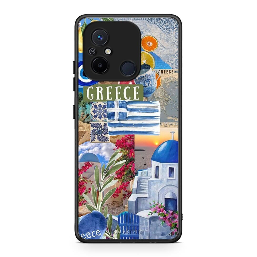 Θήκη Xiaomi Poco C55 All Greek από τη Smartfits με σχέδιο στο πίσω μέρος και μαύρο περίβλημα | Xiaomi Poco C55 All Greek Case with Colorful Back and Black Bezels